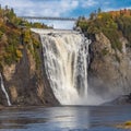 Montmorency Falls, waterfall Royalty Free Stock Photo