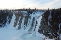 Montmorency Falls in winter, Quebec City Royalty Free Stock Photo