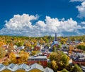 Montpelier town skyline in autumn, Vermont, USA Royalty Free Stock Photo