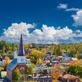 Montpelier town skyline in autumn, Vermont, USA Royalty Free Stock Photo