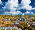 Montpelier town skyline in autumn, Vermont, USA Royalty Free Stock Photo