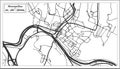 Montpelier Vermont USA City Map in Retro Style. Outline Map. Royalty Free Stock Photo