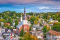 Montpelier, Vermont, USA town skyline