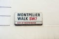 Montpelier Walk name sign, London