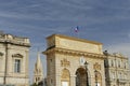 Montpellier arc de triomphe france in city near mediterranee