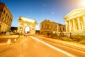 Montpellier city in France Royalty Free Stock Photo
