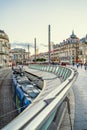 Montpellier cityscape Place de la Comedie Royalty Free Stock Photo