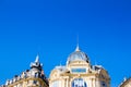 Montpellier, France. Historical buildings in Place de la Comedie in a sunny day Royalty Free Stock Photo