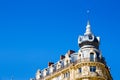 Montpellier, France. Historical buildings in Place de la Comedie in a sunny day Royalty Free Stock Photo