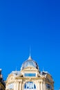 Montpellier, France. Historical buildings in Place de la Comedie in a sunny day Royalty Free Stock Photo