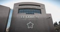 Architectural detail of the Corum, a convention center and Opera Berlioz in Montpellier, France