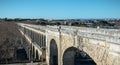 Architecture detail of Saint-Clement aqueduct in Montpellier, France