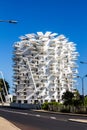 Montpellier, France. LÃ¢â¬â¢Arbre Blanc The White Tree building in a beautiful sunny summer afternoon