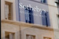 Sotheby logo text and sign brand luxury brokers auctions real estate Royalty Free Stock Photo