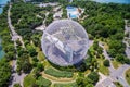 Montreal Biosphere Aerial View in Montreal, Quebec, Canada