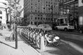 Montreal bixi bikes Royalty Free Stock Photo