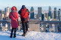 Couple looking at Montreal Skyl