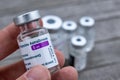 Vial of Astrazeneca Covid-19 vaccine Royalty Free Stock Photo