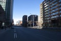 MONTREAL, CANADA - APRIL 28, 2020: Rene-Levesque Boulevard in the down town area Royalty Free Stock Photo