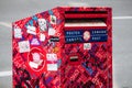 A bright red Canada Post mailbox Royalty Free Stock Photo
