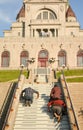 MONTREAL, CANADA - AUGUST 20, 2014: People are praying on steps of Saint Joseph`s Oratory of Mount Royal.