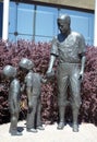 Bronze statue of Jackie Robinson American baseball player