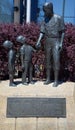 Bronze statue of Jackie Robinson American baseball player