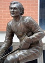 Statue of Guy Lafleur in front the Bell Center Royalty Free Stock Photo
