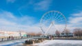 Montreal, Canada. January 2020. The Montreal Observation Wheel Grande Roue de Montreal in the Old Port of Montreal Royalty Free Stock Photo