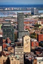 Montreal city skyline view from Mount Royal on a sunny summer afternoon in Quebec, Canada Royalty Free Stock Photo