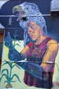 Street art Montrea eagle woman