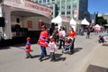 Montreal Canadiens fan before 2th match again New York rangers Royalty Free Stock Photo