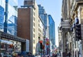 People walking in Montreal downtown Royalty Free Stock Photo