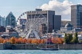 Montreal Skyline from Parc Jean Drapeau Royalty Free Stock Photo