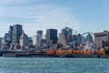 Montreal Skyline from Parc Jean Drapeau Royalty Free Stock Photo