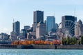 Montreal Skyline from Parc Jean Drapeau Royalty Free Stock Photo