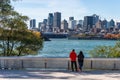 Montreal Skyline from Parc Jean Drapeau Royalty Free Stock Photo