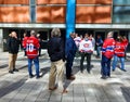 People waiting for burning chapel of late Guy Lafleur 09 20, 1951 Ã¢â¬â 05 22, 2022