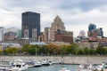 Montreal in Canada, view of the harbor Royalty Free Stock Photo