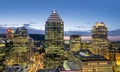 Montreal city night scene Royalty Free Stock Photo