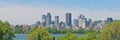 Montreal city skyline panorama, Quebec, Canada Royalty Free Stock Photo