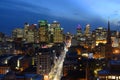 Montreal city skyline at sunset, Quebec, Canada Royalty Free Stock Photo