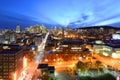 Montreal city skyline at sunset, Quebec, Canada Royalty Free Stock Photo