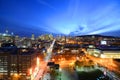 Montreal city skyline at sunset, Quebec, Canada Royalty Free Stock Photo