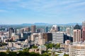 Montreal city skyline view from Mount Royal in Quebec, Canada Royalty Free Stock Photo