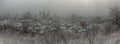 Montreal city during a snowstorm