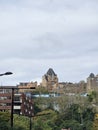 Montreal downtown historic modern buildings architecture Quebec Royalty Free Stock Photo