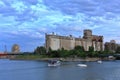 Montreal Harbour with Grain Elevators along the Lachine Canal in Evening Light, Saint Lawrence, Quebec