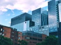 Montreal Modern business office buildings exterior Royalty Free Stock Photo