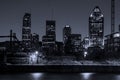 Montreal night scene Royalty Free Stock Photo